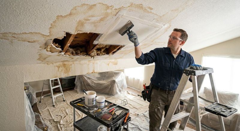 Basement Drywall Repair in Conroe, TX
