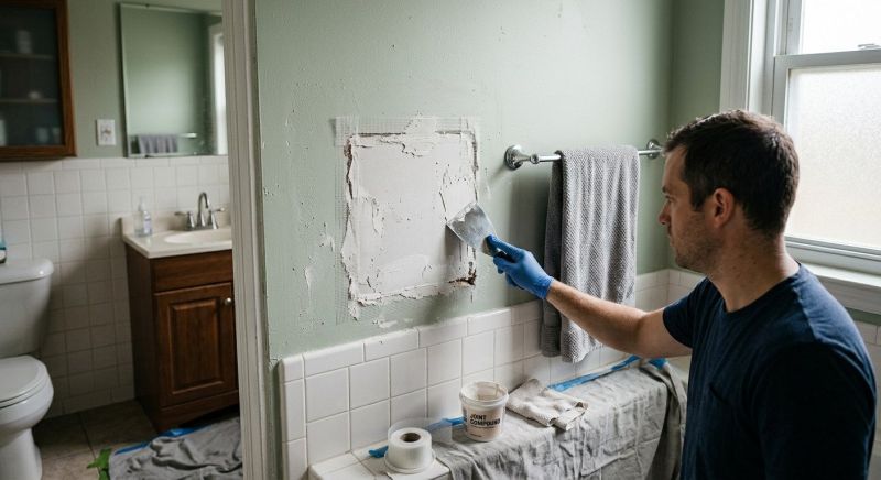 Bathroom Wall Patching in Conroe, TX