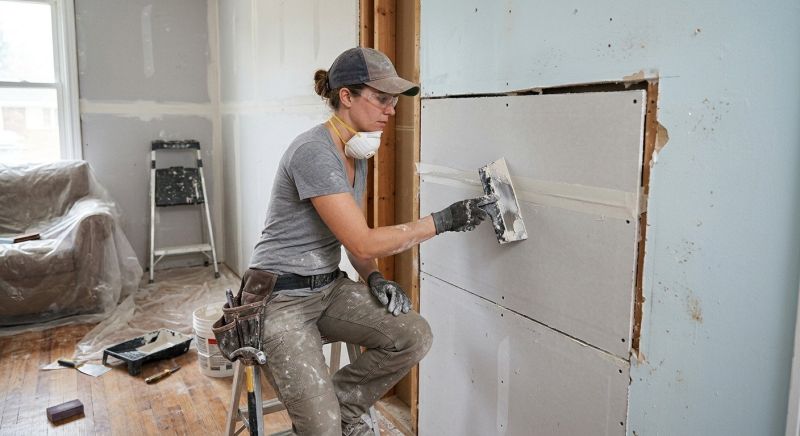 Bedroom Drywall Installation in Conroe, TX