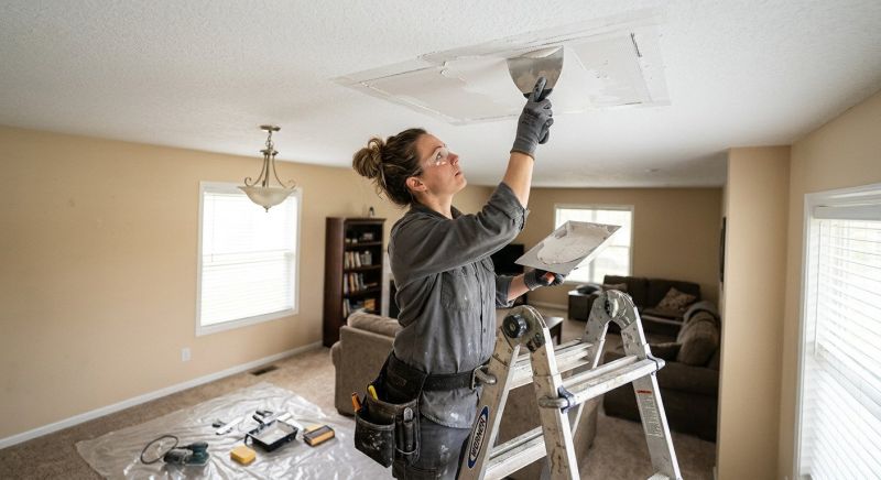 Ceiling Drywall Repair in Olathe, KS