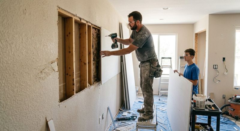 Ceiling Drywall Replacement in Olathe, KS