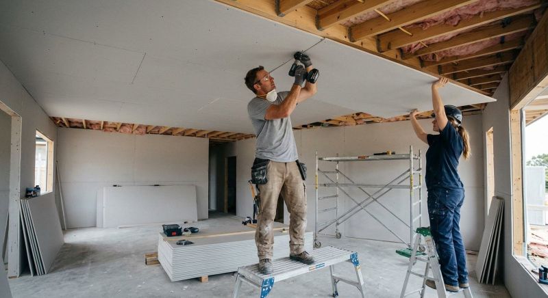 Ceiling Drywall Replacement in Overland Park, KS