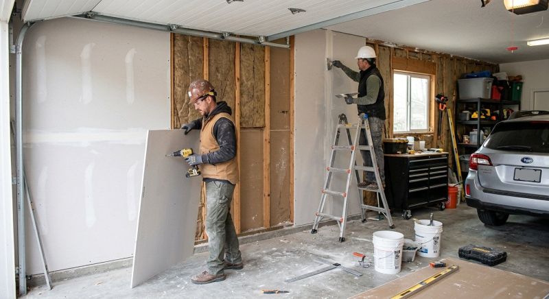 Garage Drywall Replacement in Kansas City, MO
