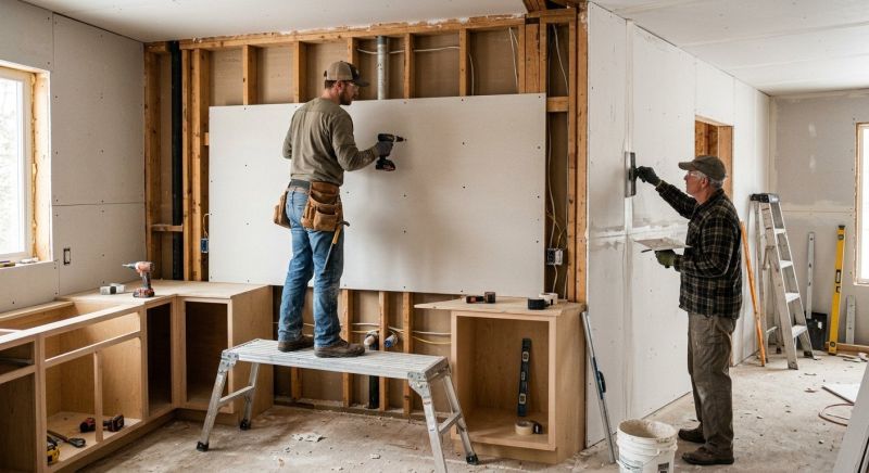Kitchen Drywall Installation in Kansas City, KS