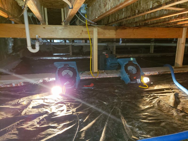 Crawl Space Vapor Barrier Setup