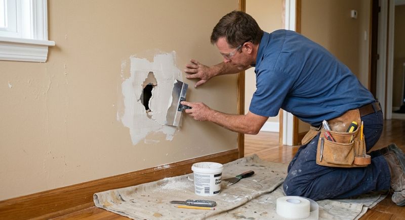 Wall Hole Repair in Conroe, TX
