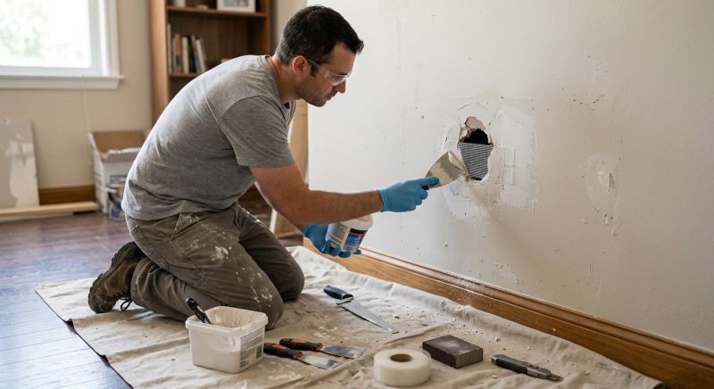 Wall Hole Repair in Conroe, TX